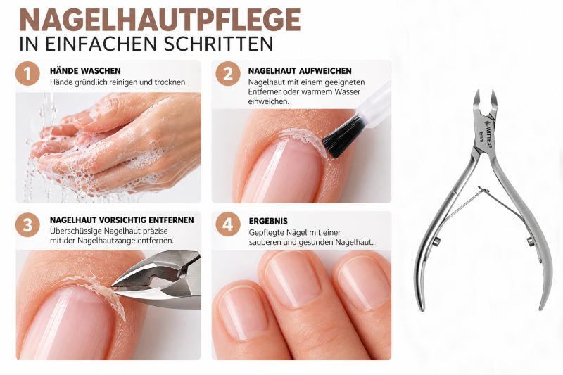 Nagelhautzange 8 mm – Präzise Hautzange für Maniküre & Pediküre